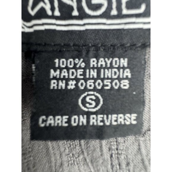 Womens Gray Flutter Sleave Crochet Top Small Peasant Boho Hippie Festival Grunge - Picture 5 of 8